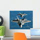 Two F-15's Fly Formation Wall Decal