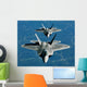 Two F-15's Fly Formation Wall Decal