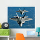 Two F-15's Fly Formation Wall Decal