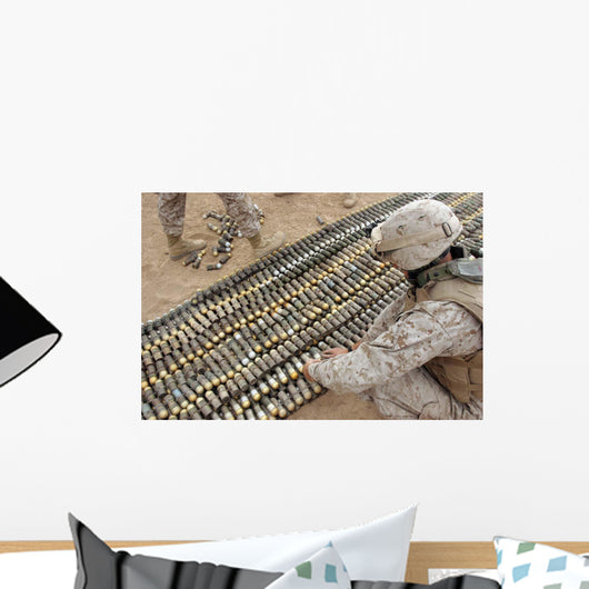 Soldiers Arrange All Ordnance Wall Decal
