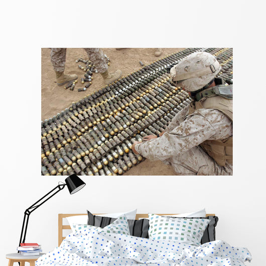 Soldiers Arrange All Ordnance Wall Decal