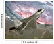 F A-22 Raptor Flies Wall Decal Design 2