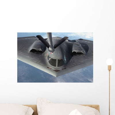 B-2 Spirit Bomber Prepares Wall Decal shown on a wall