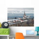 Six F-16 Fighting Falcons Wall Decal
