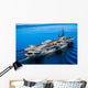 Aircraft Carrier Calm Water Wall Decal
