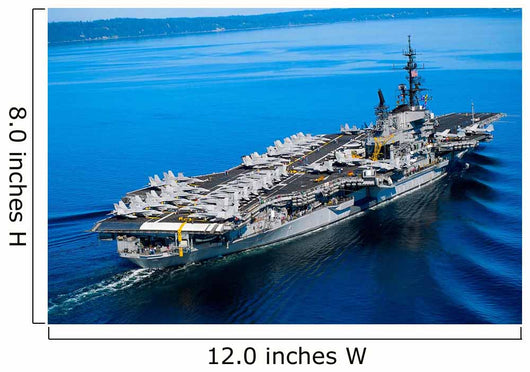 Aircraft Carrier Calm Water Wall Decal
