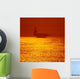 Aircraft Carrier Sunset Wall Decal