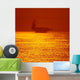 Aircraft Carrier Sunset Wall Decal