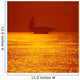 Aircraft Carrier Sunset Wall Decal