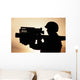 Soldier Holds Stinger Anti-aircraft Wall Decal