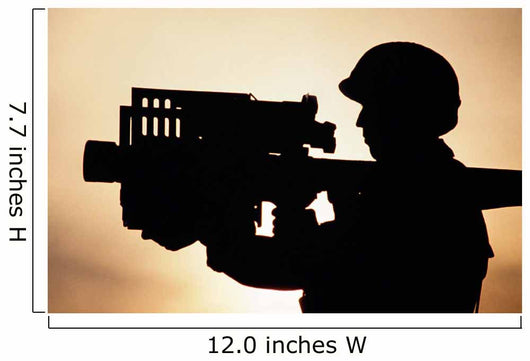 Soldier Holds Stinger Anti-aircraft Wall Decal