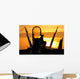 Plane Captain Enjoys Sunset Wall Decal