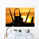 Plane Captain Enjoys Sunset Wall Decal