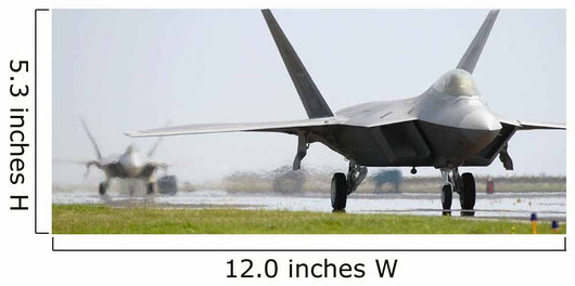 Two F-22a Raptors Taxi Wall Decal