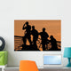 Crewmen Salute American Flag Wall Decal