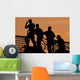 Crewmen Salute American Flag Wall Decal