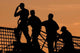 Crewmen Salute American Flag Wall Decal
