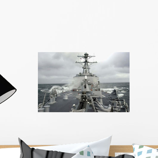 Sea Spray Whips across Wall Decal