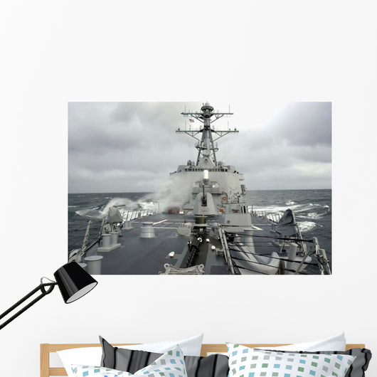 Sea Spray Whips across Wall Decal