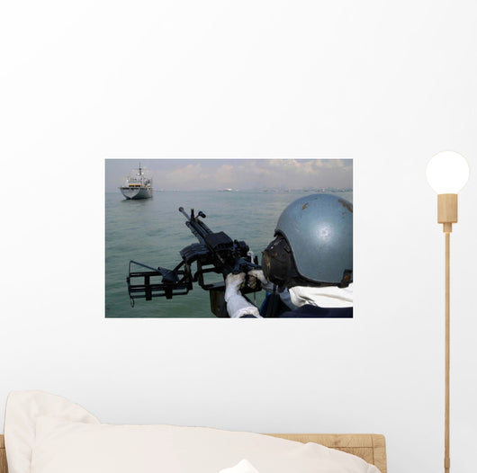 Gunner Keeps His Sight Wall Decal