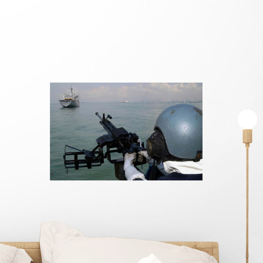 Gunner Keeps His Sight Wall Decal