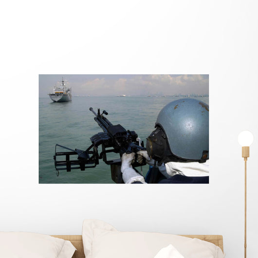 Gunner Keeps His Sight Wall Decal