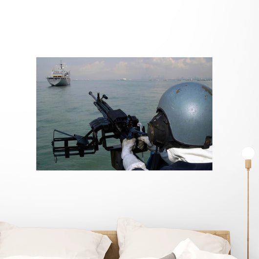 Gunner Keeps His Sight Wall Decal