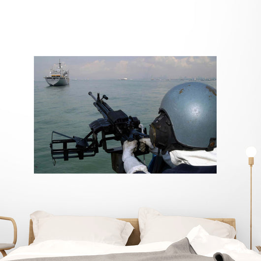 Gunner Keeps His Sight Wall Decal