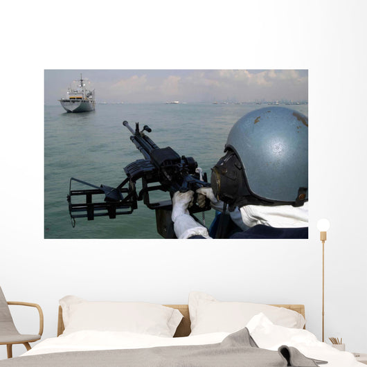 Gunner Keeps His Sight Wall Decal