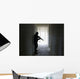 Soldier Clears Hallway Building Wall Decal