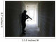 Soldier Clears Hallway Building Wall Decal