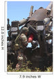 Soldier Loads Charge round Wall Decal