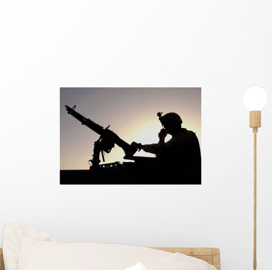 Us Soldier Talks Hand Wall Decal