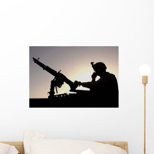 Us Soldier Talks Hand Wall Decal