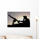 Us Soldier Talks Hand Wall Decal