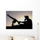 Us Soldier Talks Hand Wall Decal