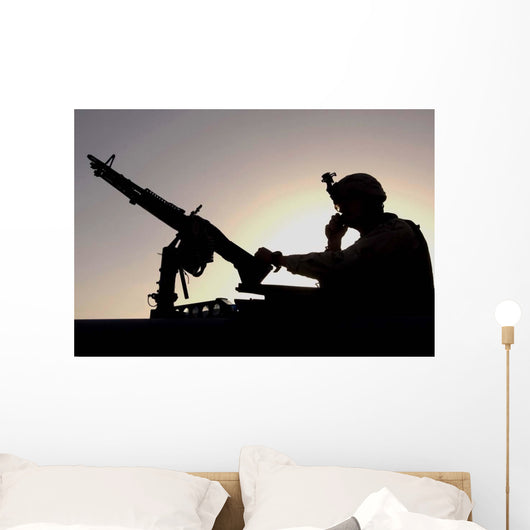 Us Soldier Talks Hand Wall Decal