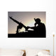 Us Soldier Talks Hand Wall Decal