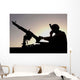 Us Soldier Talks Hand Wall Decal