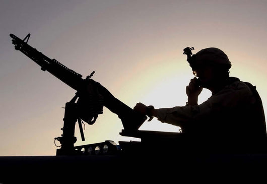 Us Soldier Talks Hand Wall Decal