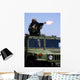 Soldier Shoots M-240b Machine Wall Decal