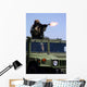 Soldier Shoots M-240b Machine Wall Decal