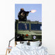 Soldier Shoots M-240b Machine Wall Decal