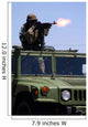 Soldier Shoots M-240b Machine Wall Decal