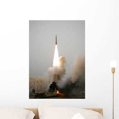 Arrow Anti-ballistic Missile Interceptor Wall Decal Design 1 shown on a wall