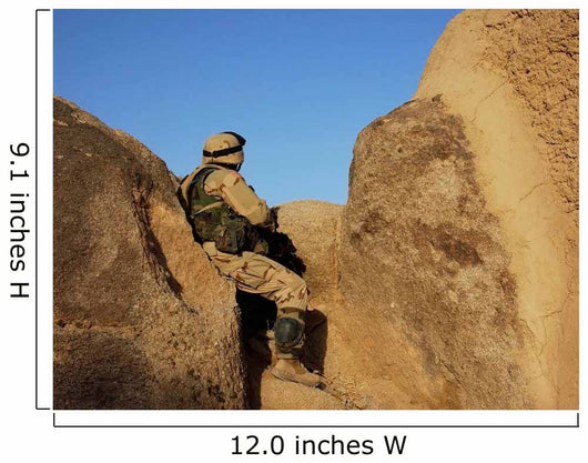 Soldier Takes up Position Wall Decal