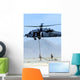Pararescuemen Descend from Hh-60 Wall Decal