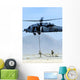 Pararescuemen Descend from Hh-60 Wall Decal