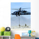 Pararescuemen Descend from Hh-60 Wall Decal