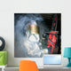 Airman Handles Chainsaw during Wall Decal